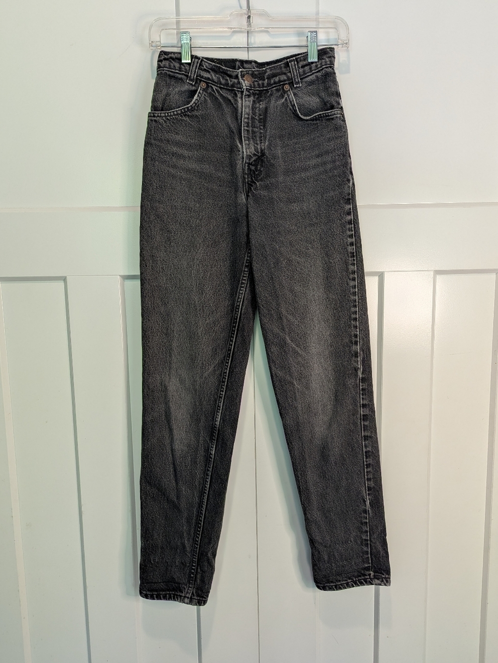 Levi's Black Washed High-Rise Jeans